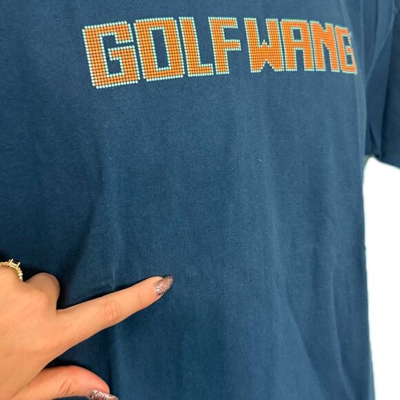 Golf Wang Blue Orange Dots Timesquare 2021 Short Sleeve Tee T-Shirt Size S - Picture 2 of 9